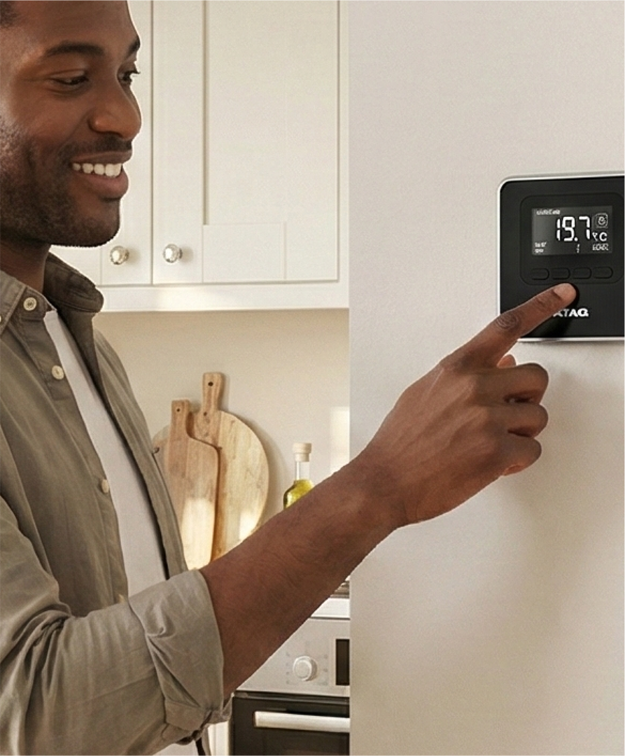 Image of a man using an ATAG Cube