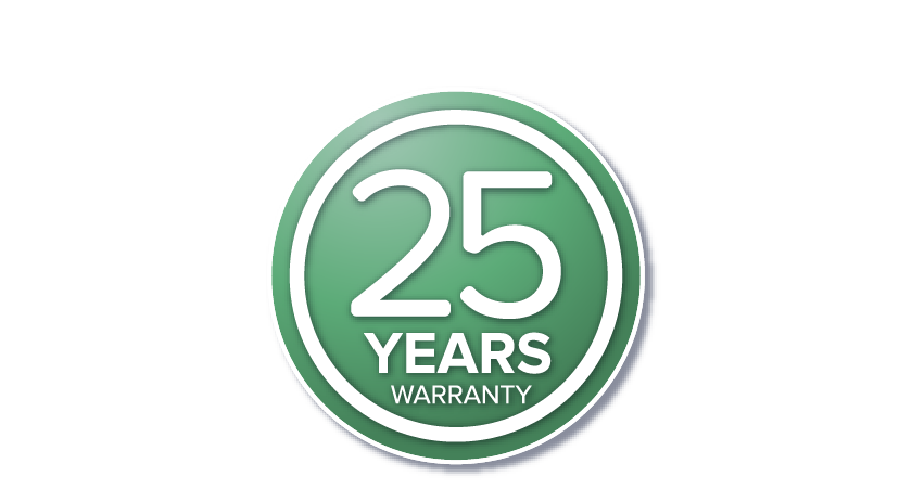 25 years warranty icon
