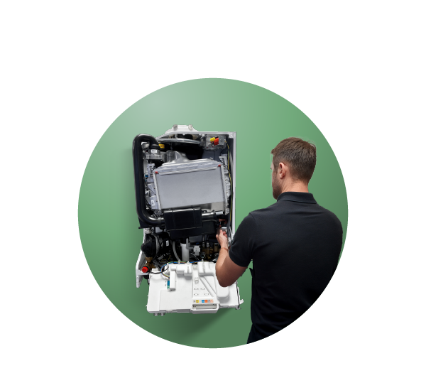 Boiler being repared icon