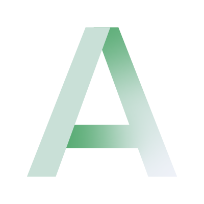 Image of a large capital letter A
