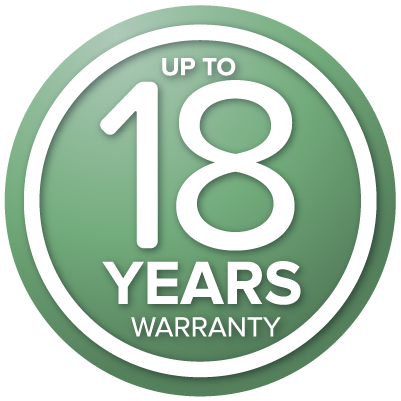 Up to 18 years warranty icon